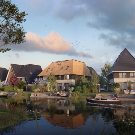 Verkoop exclusieve woningen en villa's Waterrijk 4A2 gestart